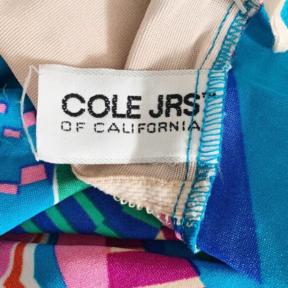 1980s Cole of California One Piece Swim Multi Color - XS - Picture 4 of 4